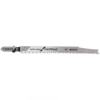 Image of Bosch T308 BF Hard Wood Cutting Jigsaw Blades Pack of 25