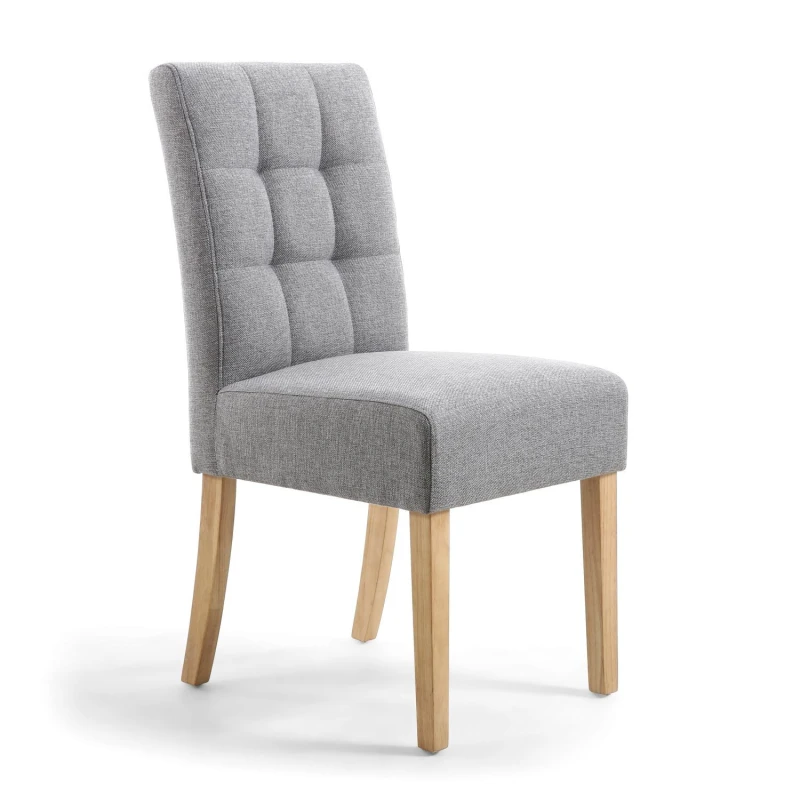 Image of Shankar Moseley Waffle Linen Effect Silver Grey in Natural Legs Grey Unisex