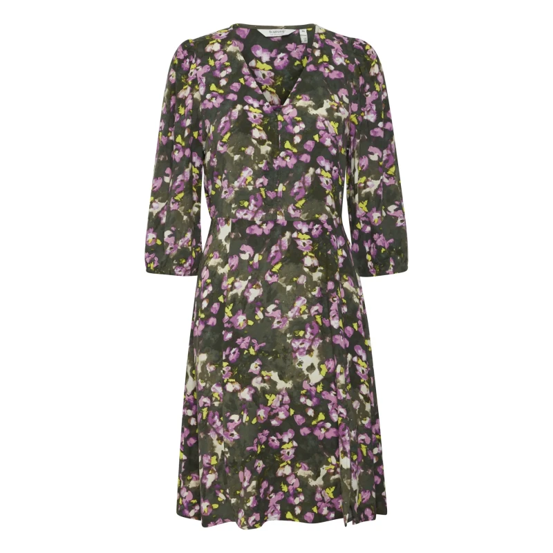 Image of b.Young Womens short round-neck dress b.young Josa Vert Female 34