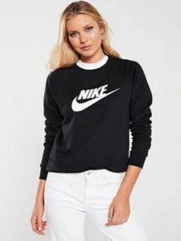 image of Nike NSW Essential Hbr Sweat, Black, Size L, Women