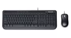 Image of Microsoft Wired Desktop 600, DE keyboard USB QWERTZ Black