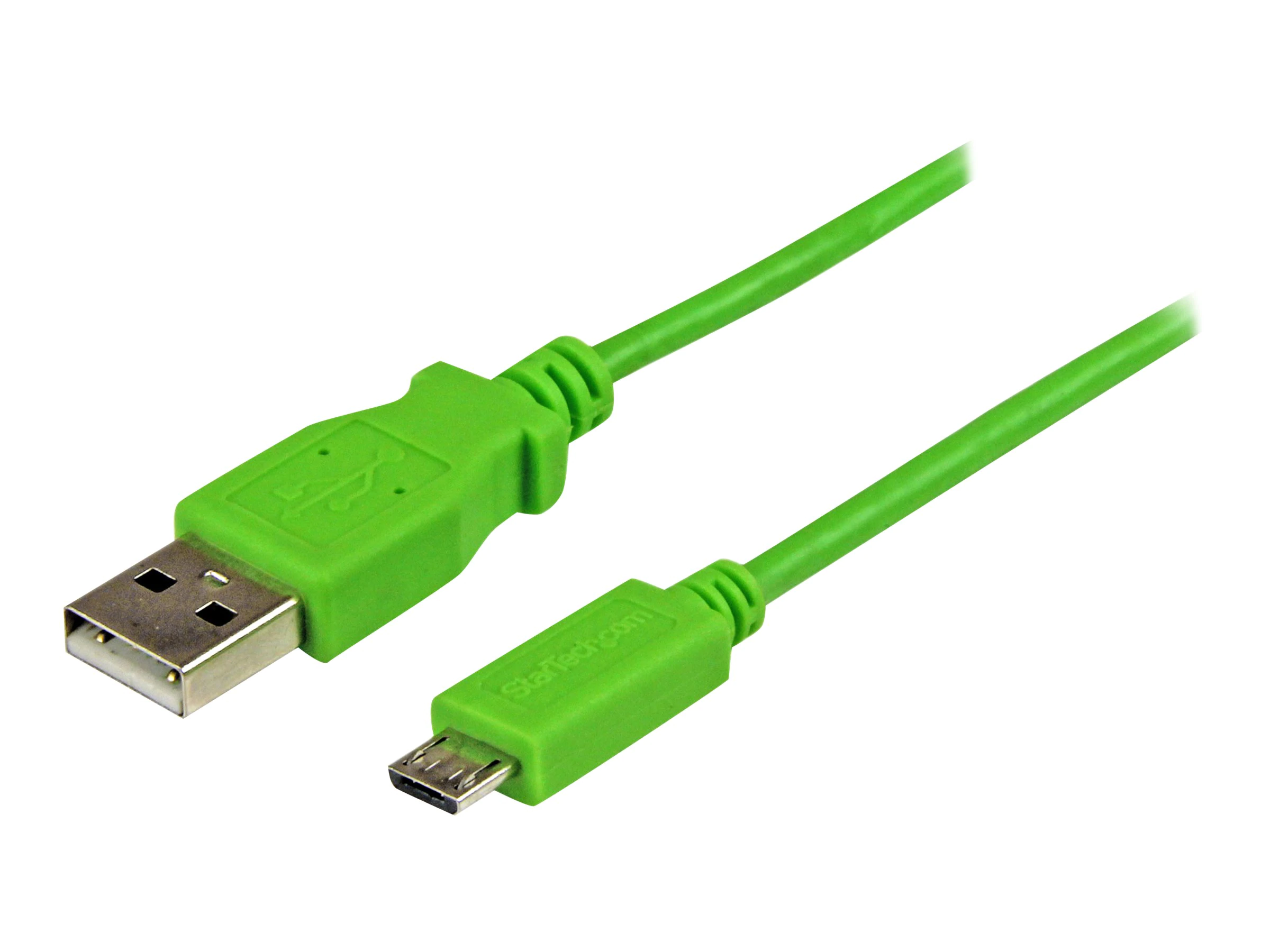 Image of StarTech 1m Mobile Charge Sync USB To Slim Micro USB Cable For Smartphones And Tablets green A To Micro B