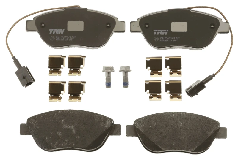Image of TRW GDB1829 Brake pad set incl. wear warning contact, with accessories, with brake caliper screws Brake Pad Set,disc brake (402)