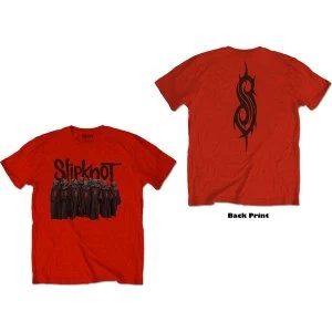 image of Slipknot - Choir Unisex Large T-Shirt - Red