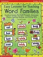 Image of easy lessons for teaching word families hands on lessons that build phonemi