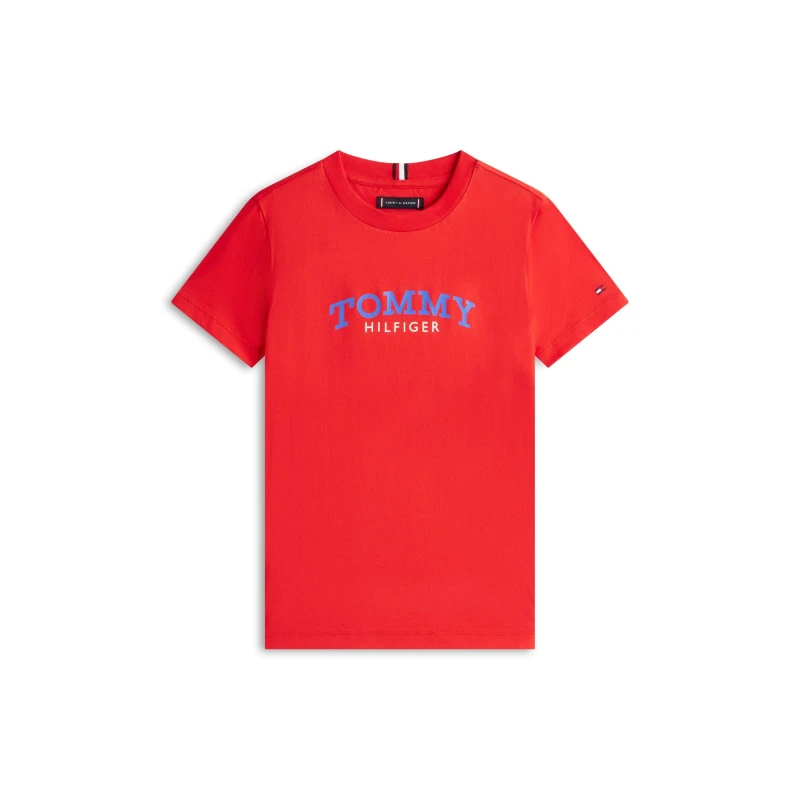 Image of TOMMY HILFIGER Kids Mono T-Shirt Regular Fit T-Shirts 8Y Red 59577708175