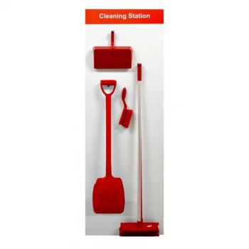 Image of Spectrum Industrial Shadowboard Cleaning Station A Red SB-BD01-RD