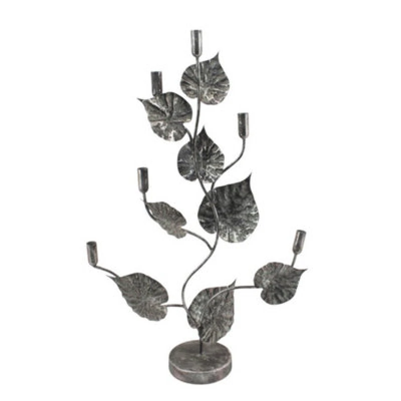 Image of MSL 77CM GOLD METAL CANDLE HOLDER