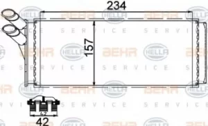 Radiator Heat Exchanger 8FH351311-421 by BEHR