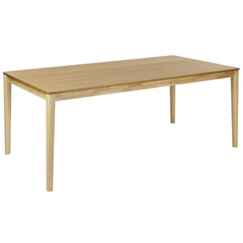 Image of Beliani Dining Table Ermelo Natural Ash Wood 200 Cm 100 Cm