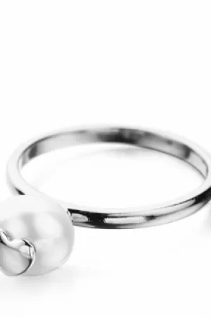 Image of Shimla Jewellery Ring With Heart Fresh Water Pearl JEWEL SH643
