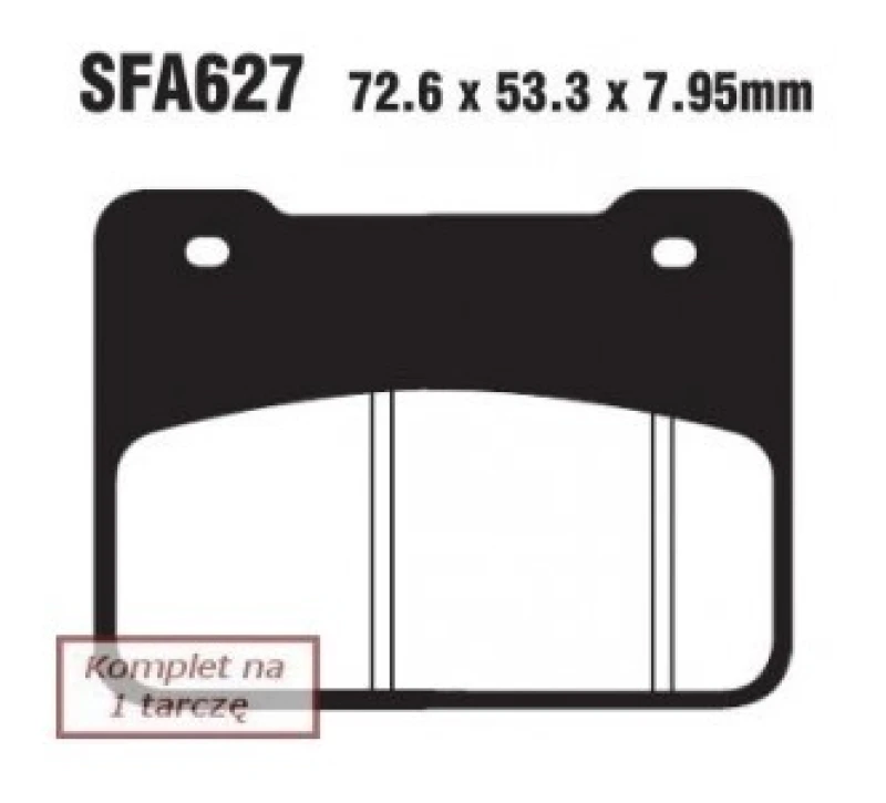 Image of EBC Brakes SFA627HH Brake pad set Brake Pad Set,disc brake (402)