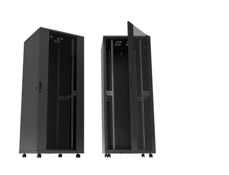 Image of LogiLink D16S66B rack cabinet 16U Freestanding rack Black