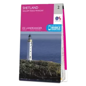 Image of Map of Shetland - Sullom Voe & Whalsay