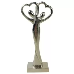 Image of Entwined Couple Silver Straight Figures