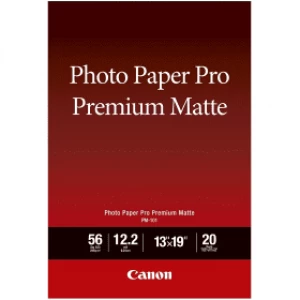 image of Canon 8657B007 A3+ White Matte Photo Paper 210g 20 Sheets