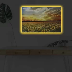 Image of 4570DHDACT-088 Multicolor Decorative LED Lighted Canvas Painting