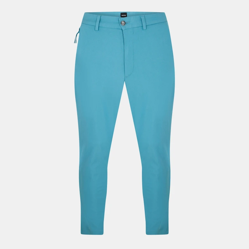 Image of Boss Mens P Kaiton1 Zipped Straight Leg Trousers Light/Pstl Blue male 30W R