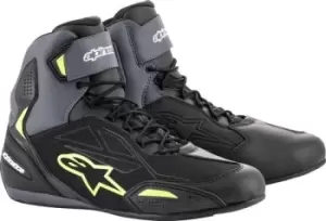 Image of Alpinestars Faster-3 Drystar Shoes Black Cool Gray Orange Fluo US 8
