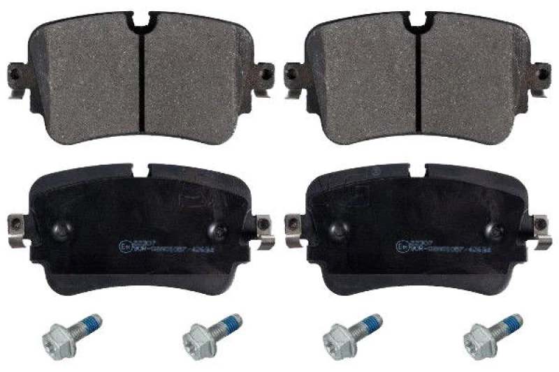 Image of SWAG 33 10 7589 Brake pad set Rear Axle, prepared for wear warning indicator, with screw set Brake Pad Set,disc brake (402)