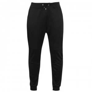 image of Alpha Industries Track Tape Jogging Bottoms - Black/White