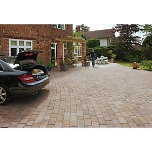 Image of Marshalls Drivesett Tegula Block Paving Harvest 120 x 160 x 50mm Pack of 606