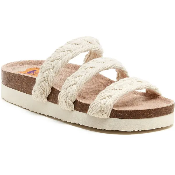 image of Rocket Dog Womens Ashley String Braid Slide Strapped Sandals UK Size 6 (EU 39) Natural RKD242-NATURL-6