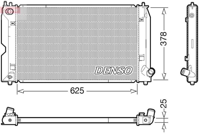 Image of DENSO Engine radiator DENSO DRM50119