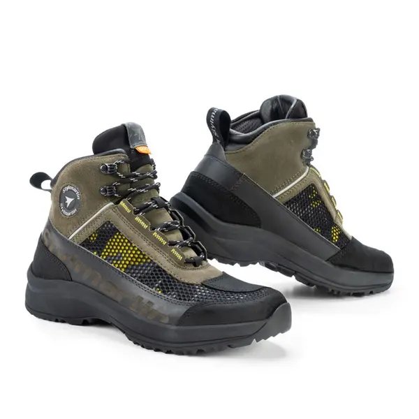 Image of Stylmartin Vertigo Air Motorcycle Shoes Mud Camo 46