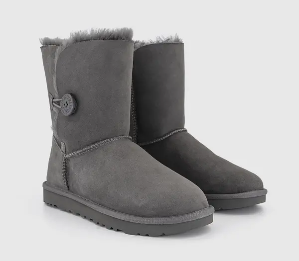 Image of UGG Womens Bailey Button Ii Boot Grey, 3