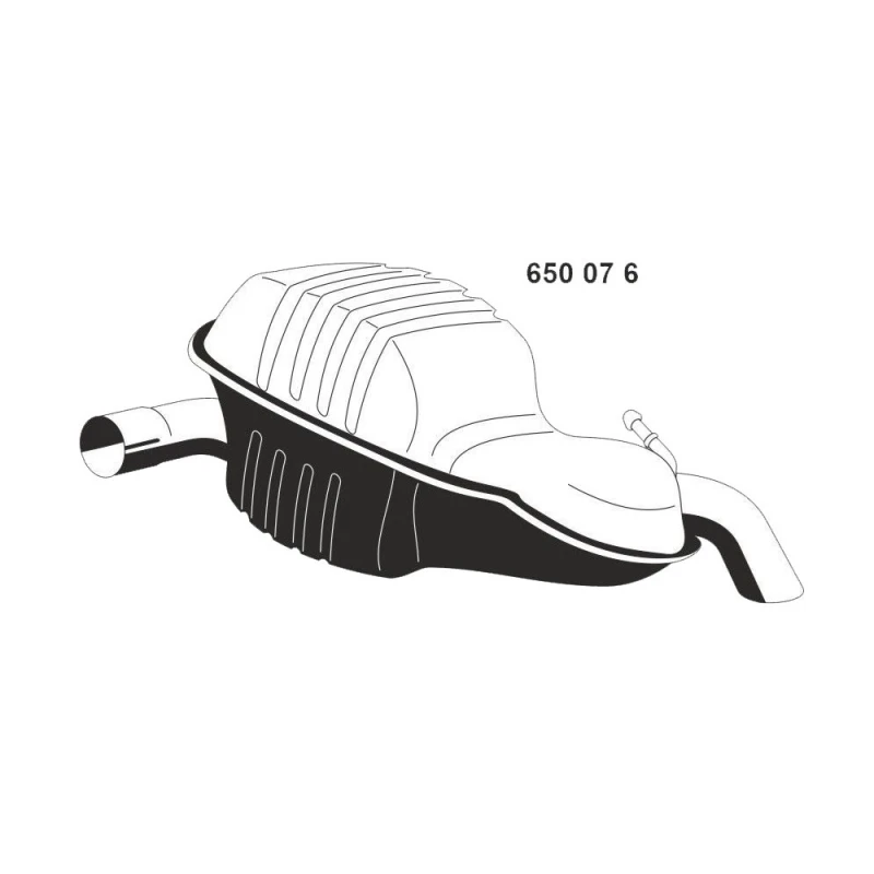 Image of ERNST 650076 Rear silencer End Silencer (3437)