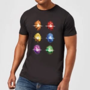 Image of Avengers Infinity Stones Mens T-Shirt - Black - S