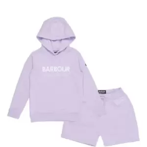 Image of Barbour International Girls Rossin Tracksuit - Purple