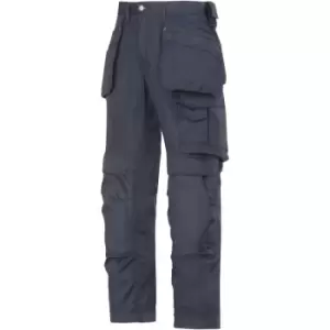 Image of Snickers Mens Cooltwill Workwear Trousers / Pants (35R) (Navy) - Navy