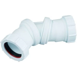 image of Wickes Universal Compression Adjustable Bend - 40mm