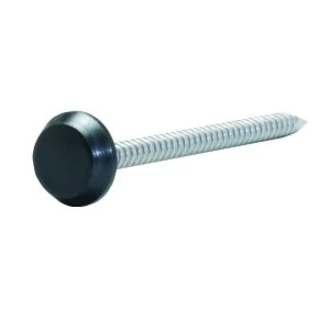 image of Wickes PVCu Black Soffit Fixings Pins 30mm Pack 100