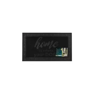 Image of JVL - Fauna Home Scraper Rubber Pin Doormat, 40x70cm, Black
