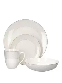 Image of Maxwell & Williams Harlequin Coupe Sixteen Piece Porcelain Dinner Set
