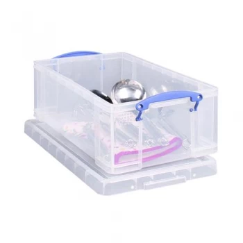 image of Really Useful Clear Plastic Storage Box 12L