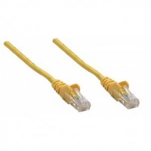 image of Intellinet Network Patch Cable Cat6 15m Yellow Copper U/UTP PVC RJ45 Gold Plated Contacts Snagless Booted Polybag