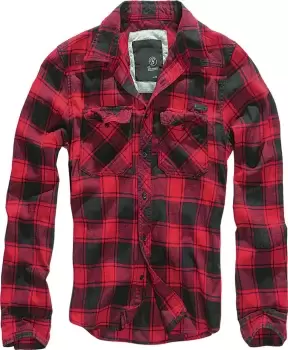 Image of Brandit Check Shirt, black-red, Size 2XL, black-red, Size 2XL
