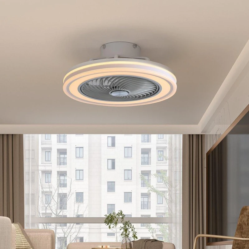 Image of Kabinet UK 21-inch Acrylic Ceiling Mount LED Fan Light White unisex One size