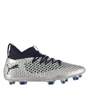 image of Puma Future 2.1 FG Football Boots - Silver/Peacoat