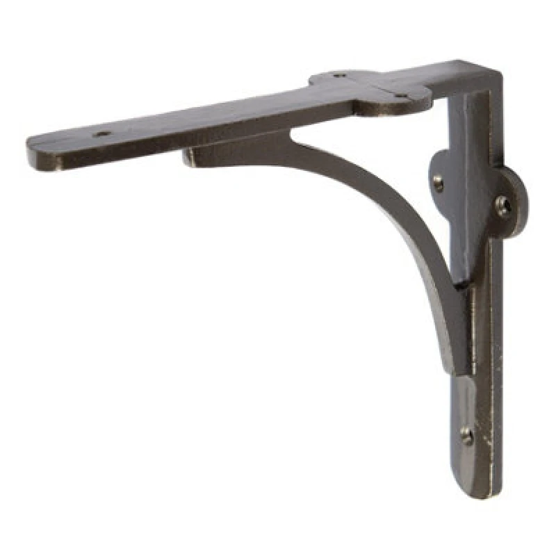 Image of Hammer and Tongs Hammer & Tongs Curved Iron Shelf Bracket - D150mm - Raw