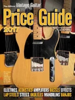 Image of official vintage guitar magazine price guide 2017