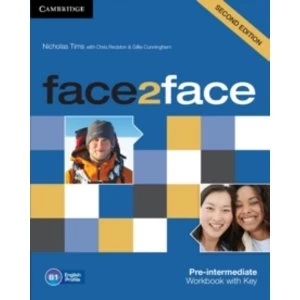 Image of Face2face Pre-intermediate Workbook with Key by Nicholas Tims (Paperback, 2012)
