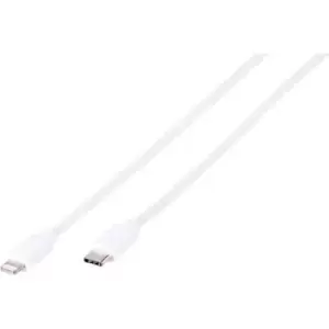 Image of Vivanco USB 2.0 Adapter [1x USB-C plug - 1x Apple Dock lightning plug] LIGHTNVVUSBC12W