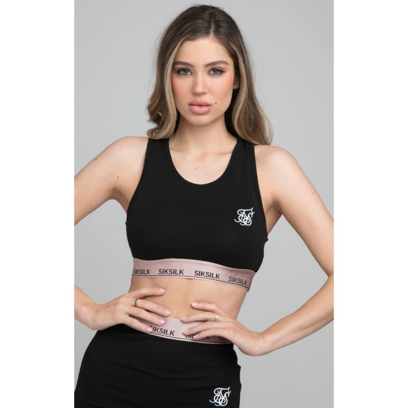 Image of SikSilk Roseate Bralette - Black 6
