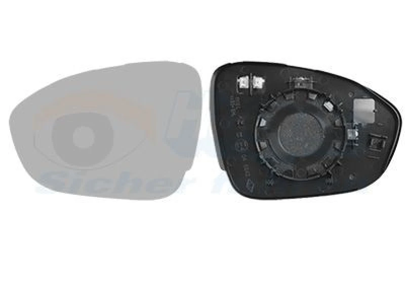 Image of VAN WEZEL Wing mirror glass VAN WEZEL 1510837