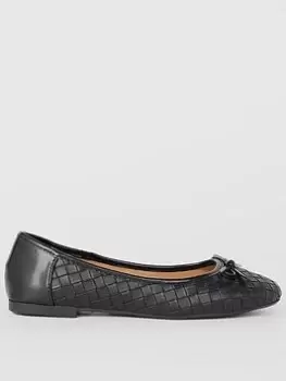 Image of Dorothy Perkins Ballet Flats - Black, Size 6, Women